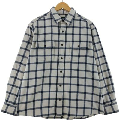 ORVIS オービス　長袖ヘビーフランネルチェックシャツ　カーキ　L古着. 古着 オービス ORVIS オンブレチェック 長袖 ヘビーネルチェック