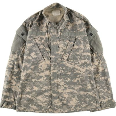 古着 米軍実品 迷彩柄 ACU デジタルカモ リップストップ ミリタリー コンバットジャケット USA製 SMALL-REGULAR メンズS相当 /eaa420723 【中古】 【240923】 ss2503_30