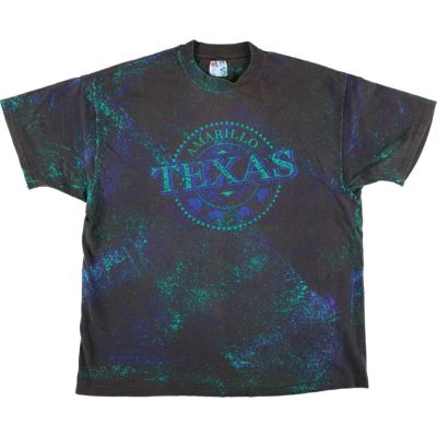 古着 90年代 ヘインズ Hanes TEXAS ペイント プリントTシャツ USA製 メンズXL相当 ヴィンテージ /eaa531891 【中古】 【250329】