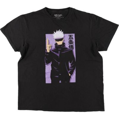【A19】JUJUTSU KAISEN呪術廻戦キャラクタープリントTee 古着 JUJUTSU KAISEN 呪術廻戦 五条悟 バックプリント アニメ