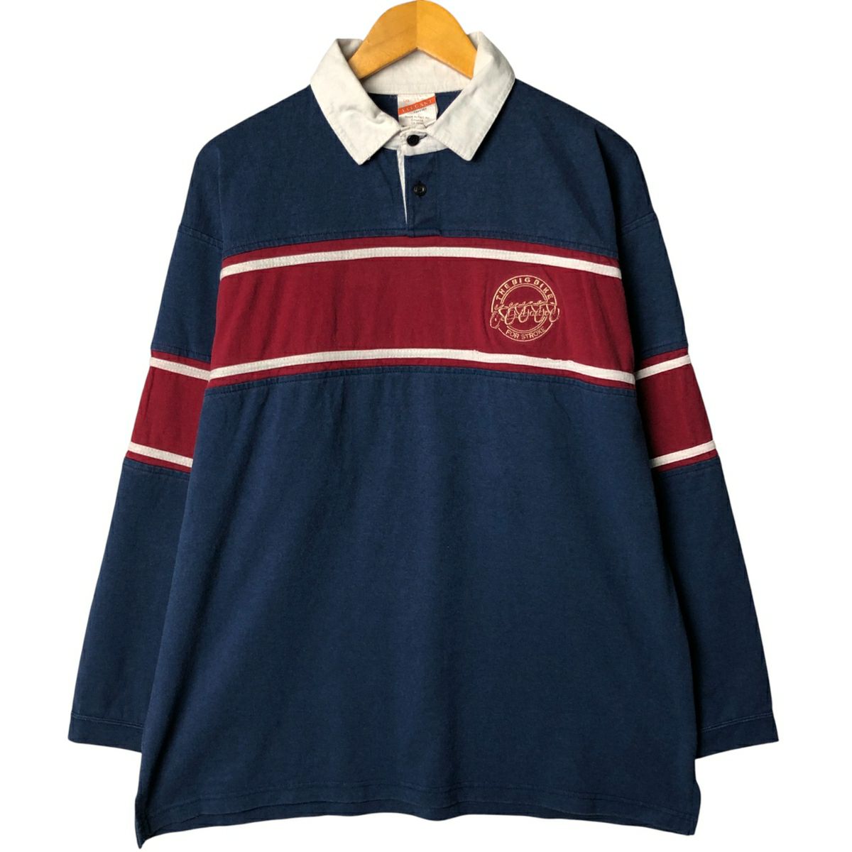 古着 HALBRO ラガーシャツ 刺繍ロゴ 40〜50年代 UMBRO アンブロ バイ