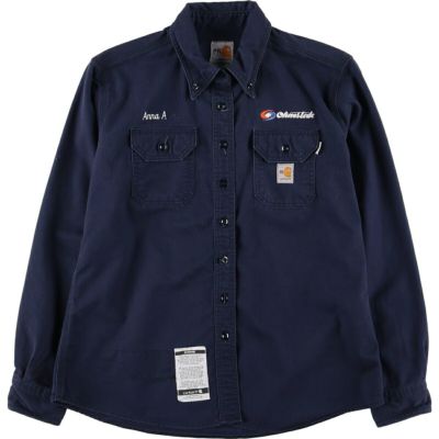 古着 カーハート Carhartt FRシリーズ 長袖 ボタンダウンワークシャツ ...