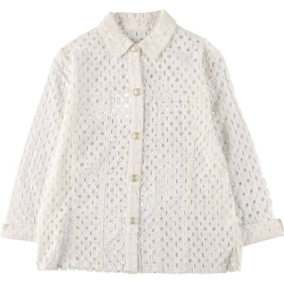 古着 カットワーク刺繍 七分袖 シャツ レディースM相当 /eaa533017 【中古】 【250330】 【ADEL/アデル】