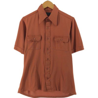 古着 70年代 ジェイシーペニー J.C.Penney 半袖 ポリシャツ メンズL相当 ヴィンテージ /eaa531580 【中古】 【250330】