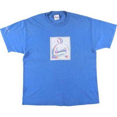古着 90年代 ヘインズ Hanes BEEFY-T プリントTシャツ USA製 メンズXL相当 ヴィンテージ /eaa530180 【中古】 【250330】