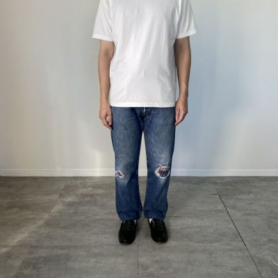 リーバイス501　W32　ブラックデニムパンツ　ストレート　ボタンフライ　古着 リーバイス501 ブラックデニム ストレートパンツ ボタンフライ