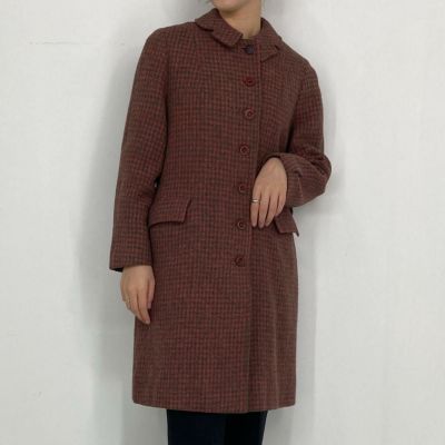ハリスツイード　mat quotidienne リメイク　古着 OLD&VINTAGE]リメイクツイードジャケット – dim at noon
