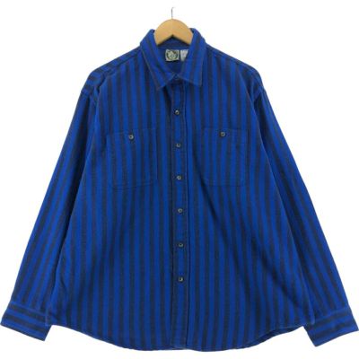 その他ブランド / 長袖シャツ/--/コットン/BLU/60s-70s/パジャマシャツ// 古着 70年代 MARLOWE 長袖 パジャマシャツ ボックスシャツ USA製