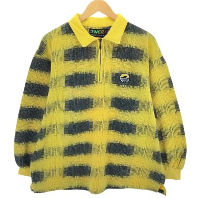 古着 90年代 オニール ONEILL オンブレチェック 襟付き ハーフ