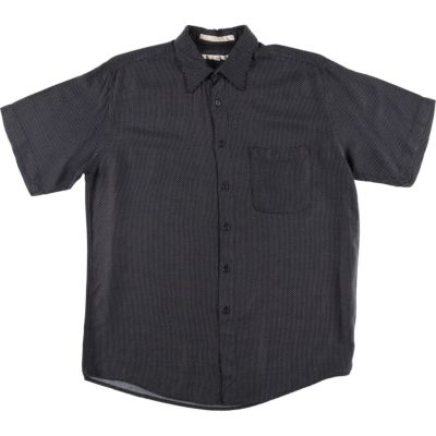 古着 PERRY ELLIS チェック柄 長袖 コットン×レーヨンシャツ
