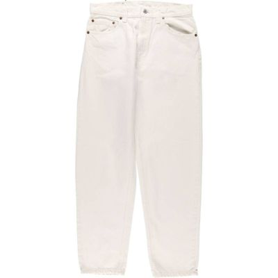 古着 90年代 リーバイス Levis 550 ホワイトデニム テーパードデニムパンツ USA製 レディースL(w30)相当 ヴィンテージ /eaa533493 【中古】 【250331】 【Elulu/エルル】