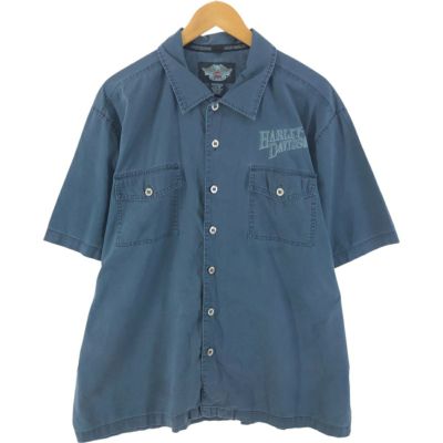 古着 ハーレーダビッドソン Harley-Davidson バックプリント 半袖 ワークシャツ メンズXL相当 /eaa535098 【中古】 【250331】