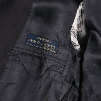 ブルックスブラザーズ 1818 Fitzgerald 銀ボタン 黒 40 古着 ブルックスブラザーズ Brooks Brothers 1818 Fitzgerald ウール