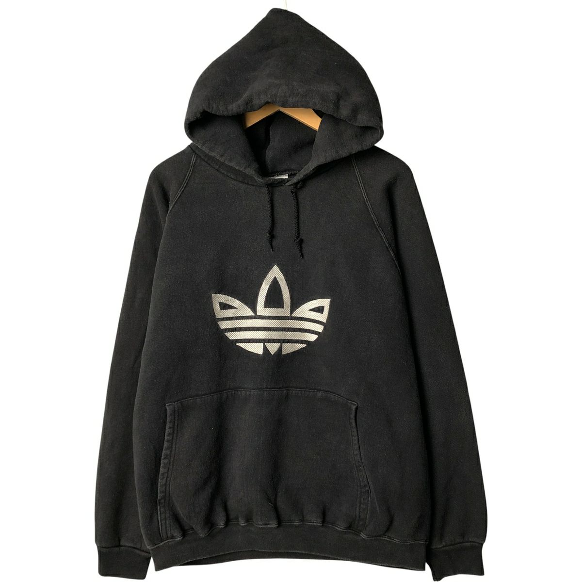 古着 90年代 アディダス adidas スウェットハーフジップパーカー USA製  