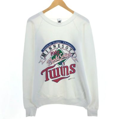 古着 80年代 フルーツオブザルーム FRUIT OF THE LOOM MLB MINNESOTA TWINS ミネソタツインズ プリントスウェットシャツ トレーナー USA製 メンズXL相当 ヴィンテージ /eaa468270 【中古】 【240927】 ss2503_30