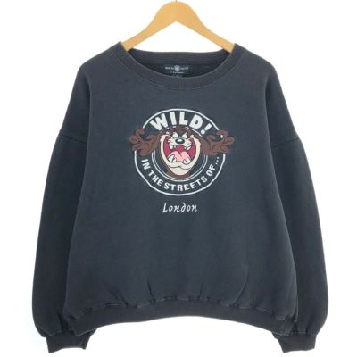 古着 90年代 WARNER BROS STUDIO STORE LOONEY TUNES ルーニーテューンズ タズマニアンデビル キャラクタースウェットシャツ トレーナー メンズL相当 ヴィンテージ /eaa479500 【中古】 【240927】 ss2503_30