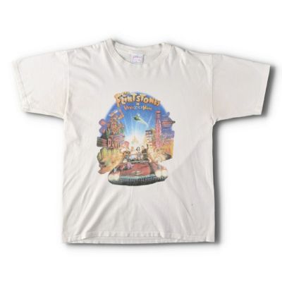 古着 90年代 All Sport THE FLINTSTONES IN VIVA ROCK VEGAS 原始家族フリントストーン 映画 ムービーTシャツ メンズL ヴィンテージ /evb005521 【中古】 【240407】 【Y-V2404】【V2405】 ss2503_30