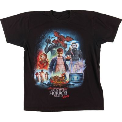 古着 STRANGER THINGS ストレンジャーシングス UNIVERSAL STUDIOS HALLOWEEN HORROR NIGHTS  ユニバーサルスタジオハロウィンホラーナイト 2018 映画 ムービーTシャツ メンズM /eaa438953 【中古】 【240419】 |  古着屋JAM（ジャム）