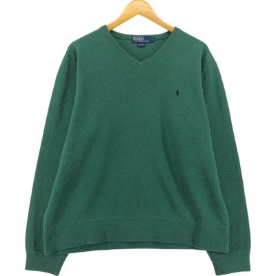 古着 ラルフローレン Ralph Lauren POLO by Ralph Lauren Vネック ワンポイントロゴスウェットシャツ トレーナー メンズL相当/eaa526469 【中古】 【250401】