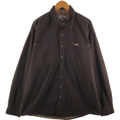 90s usa製 カーハート ブラックデニム ワークシャツ 古着 90年代 カーハート Carhartt 長袖 ワークシャツ USA製