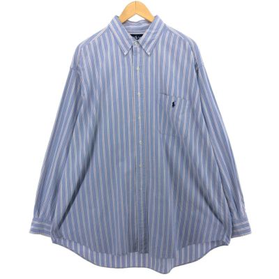 古着 ラルフローレン Ralph Lauren BIG SHIRT 長袖 ボタンダウン