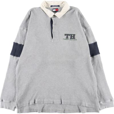 古着 90年代 トミーヒルフィガー TOMMY HILFIGER 長袖 ラガーシャツ