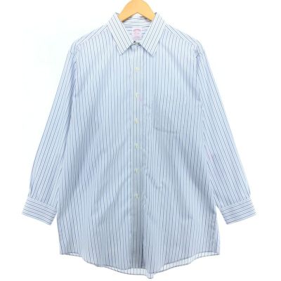 古着 ブルックスブラザーズ Brooks Brothers Est.1818 長袖 ストライプシャツ メンズL相当 /eaa490049 【中古】 【240928】