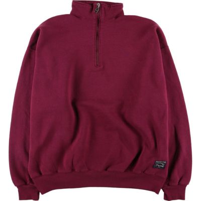 古着 90年代 ラッセル Russell ハーフジップスウェットシャツ