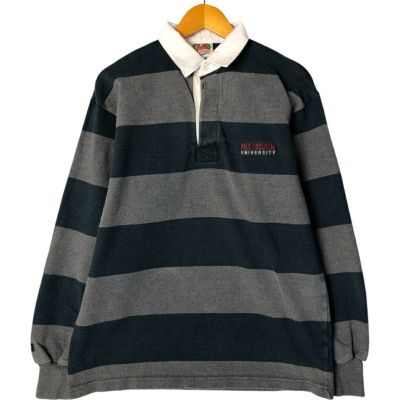 古着 バーバリアン BARBARIAN 長袖 ラガーシャツ カナダ製 メンズS