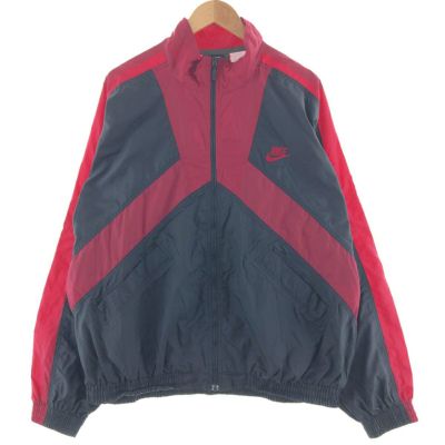 古着 90年代 ナイキ NIKE 銀タグ ハーフジップ ナイロンプルオーバー