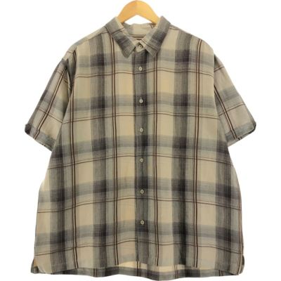 古着 リズクレイボーン Liz Claiborne 総柄 半袖 レーヨンシャツ