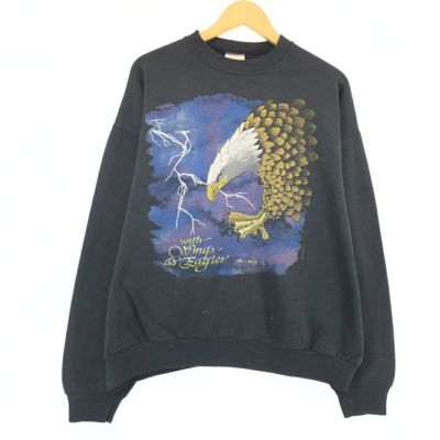 古着 80～90年代 HAZELWOOD 鷲柄 イーグル柄 アニマルTシャツ