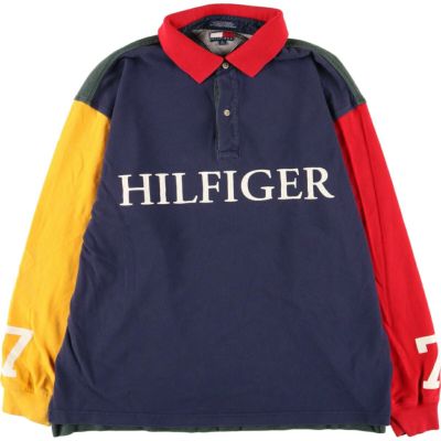 古着 90年代 トミーヒルフィガー TOMMY HILFIGER 長袖 ラガー