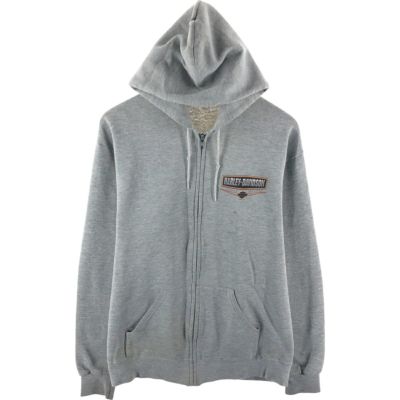 古着 00年代 ハーレーダビッドソン Harley-Davidson バックプリント スウェットフルジップパーカー USA製 メンズM相当 /eaa534109 【中古】 【250404】