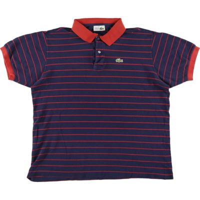 古着 80年代 ラコステ LACOSTE CHEMISE フレンチラコステ ボーダー柄 