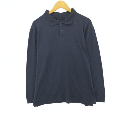 古着 AXIST 長袖 ストライプ ポロシャツ メンズXL相当 /eaa413924 【中古】 【240930】