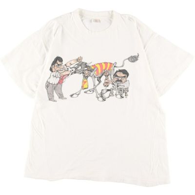 古着 90年代 SOF TEE エロT 四十八手 牛柄 両面プリント プリントT