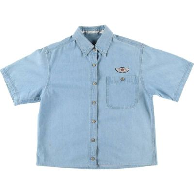 古着 ハーレーダビッドソン Harley-Davidson バックロゴ 半袖 コットンシャツ レディースM相当 /eaa533461 【中古】 【250405】 【Elulu/エルル】