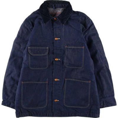 古着 70年代 BLUE BELL バットダイ デニムカバーオール メンズL相当 ヴィンテージ /eaa533978 【中古】 【250405】