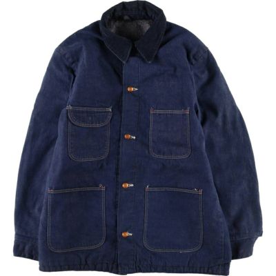 古着 70年代 BLUE BELL バットダイ デニムカバーオール メンズL相当 ヴィンテージ /eaa533981 【中古】 【250405】