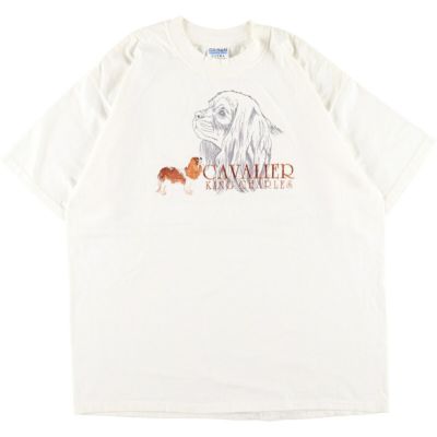 古着 USMC アメリカ海兵隊 犬柄 プリントTシャツ メンズL /eaa233168