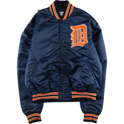 古着 90年代 スターター Starter MLB DETROIT TIGERS デトロイトタイガース ナイロンスタジャン アワードジャケット  バーシティジャケット USA製 メンズL相当 ヴィンテージ /eaa487067 【中古】 【240930】 | 古着屋JAM（ジャム）