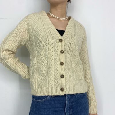 古着 kettwell cottage knitwear フィッシャーマンアランニット