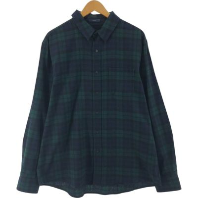 90's ペンドルトン オリーブグリーン×ブラック ブロックチェック