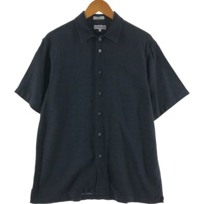 古着 ダナキャランニューヨーク DKNY 長袖 ポリ×レーヨンシャツ