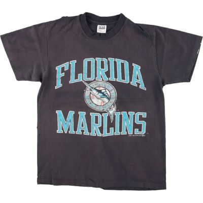 古着 90年代 アンビル Anvil MLB MIAMI MARLINS マイアミマーリンズ プリントTシャツ USA製 メンズL相当 ヴィンテージ /eaa537995 【中古】 【250406】