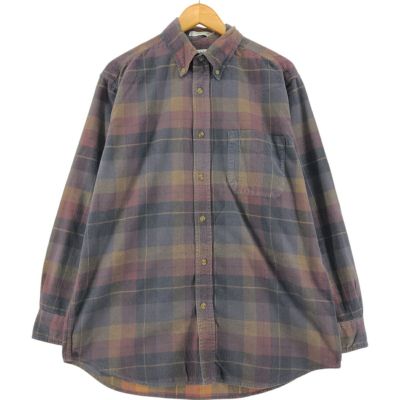 古着 00年代 オービス ORVIS チェック柄 長袖 ボタンダウン コーデュロイシャツ メンズL相当 /eaa533820 【中古】 【250406】