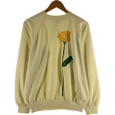 古着 80年代 ヘインズ Hanes Fifty-Fifty 青タグ 花柄 プリントスウェットシャツ トレーナー USA製 メンズL相当 /eaa526474 【中古】 【250406】
