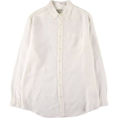 古着 90～00年代 エルエルビーン L.L.Bean 長袖 リネンシャツ メンズL相当 ヴィンテージ /eaa533465 【中古】 【250406】