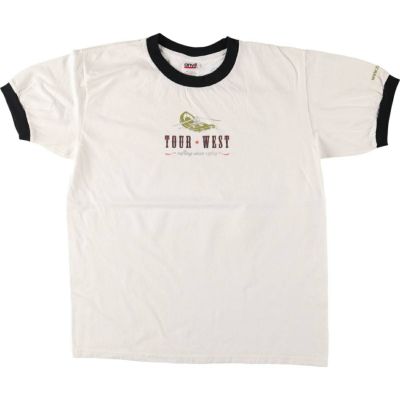 古着 アンビル Anvil リンガーTシャツ メンズM相当 /eaa489291 【中古】 【250406】